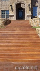 Home Entrance after application of stain