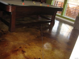 Stained Concrete Man Cave