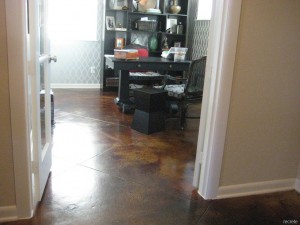 Stained Concrete Home Office