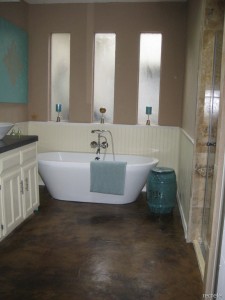 Concrete Stained Bathroom